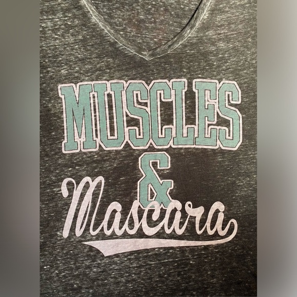 Chin Up Apparel Tee – “Muscles & Mascara” Sz XL, Super Soft - NWOT - Picture 3 of 5